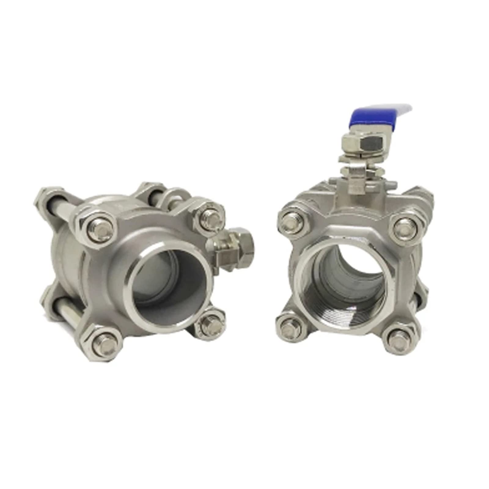 Valvola a sfera in tre pezzi con filettatura BSP in acciaio inox da 1/2", 3/4", 1" e 2" DN15, DN20, DN25, DN32, DN40 e DN50. (Ss304, 0,75 pollici)