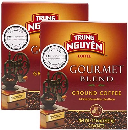 Trung Nguyen Gourmet Blend- 17.6 oz(500g) - (Pack of 2)