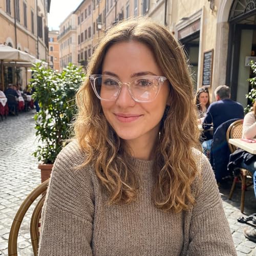 Image of Cat Eye Blue Light Blocking Glasses for Women Men, Anti-fatigue Anti UV Ray Computer Gaming Glasses