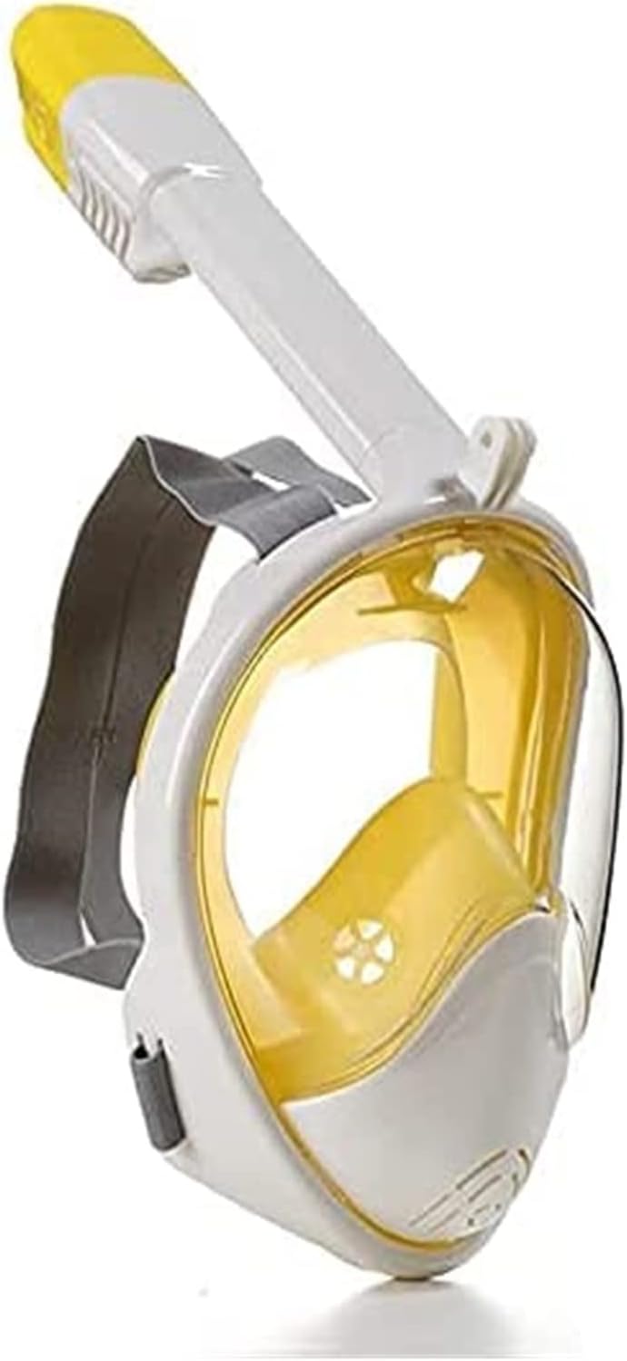 Diving Diving Mask Anti-Fog Diving Swimming Full Dry Snorkeling Equipment 180° Wide Field of View (Black S/M)