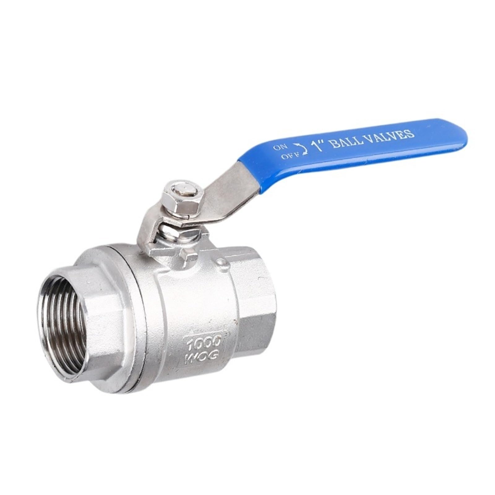 Válvula de bola de acero inoxidable con paso completo DN50 y rosca BSPT