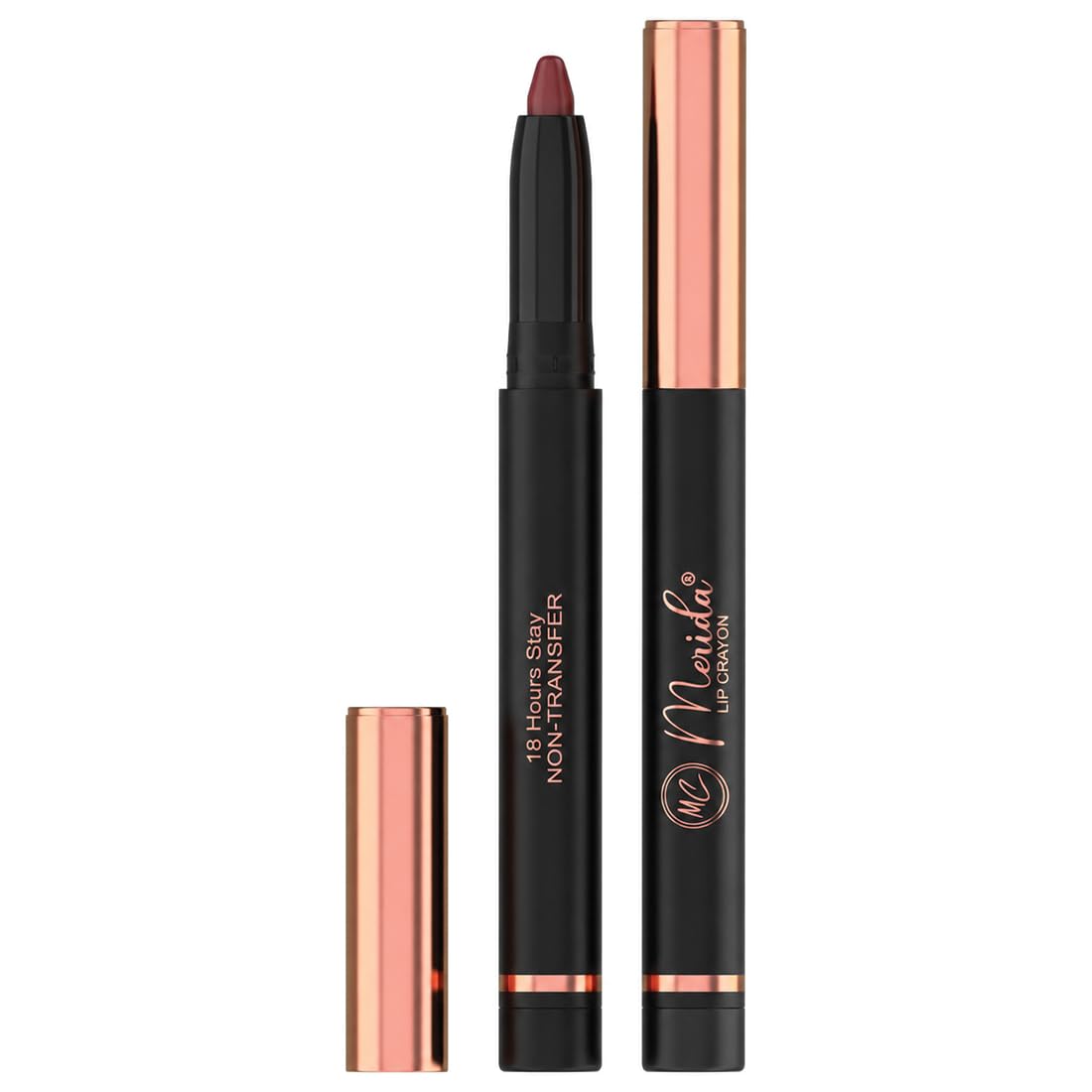 Merida Lip Crayon Lipstick | OTP Shade |12-Hour Long Lasting, Smudge Proof & Waterproof Matte Lip Color | Intense Pigment | For Indian Skin Tones | Non-Transfer 3.5-picture-18