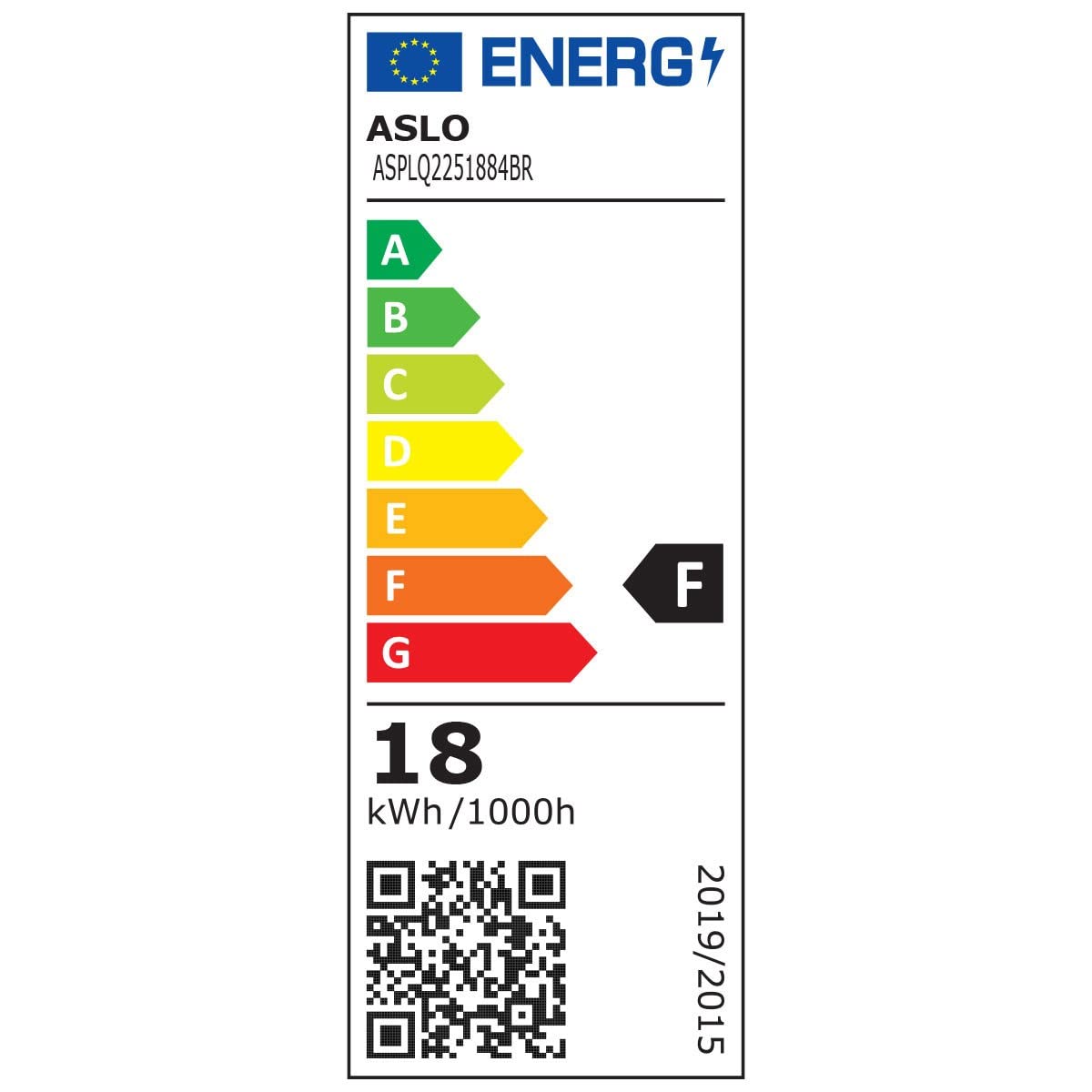 Panel LED cuadrado 225 x 225 mm, 18 W, 4000 K, blanco neutro ASLO