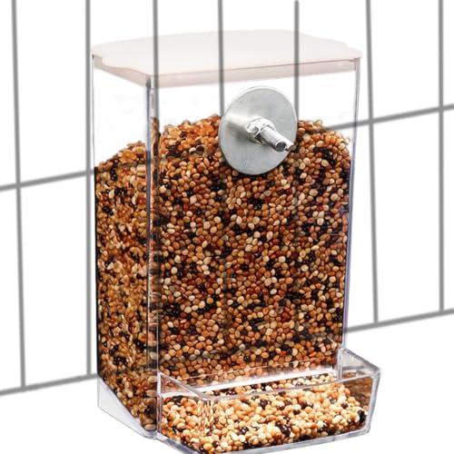 Mahnerop 自動給餌器 鳥の餌やり器 | 取り外し可能な給餌ボウル,透明餌容器 デッキ・窓辺・庭用 インコ・蜂鳥・鶏対応