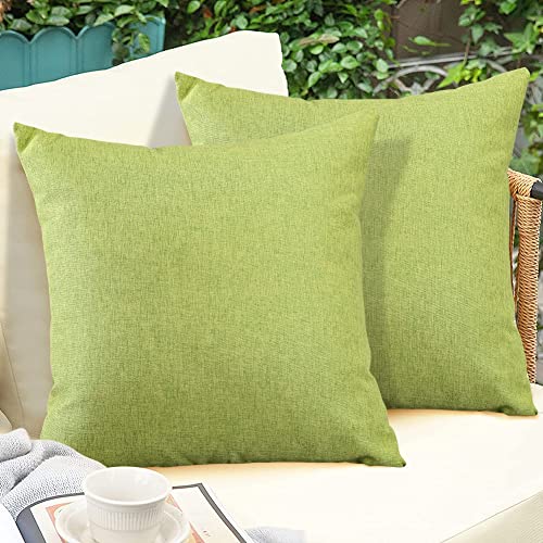 Housses de coussin imperméables de jardin vert pour canapé et sofa
