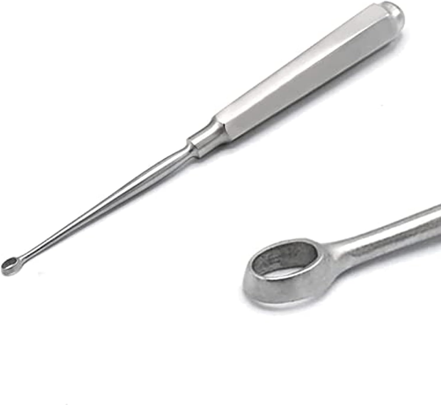 LAJA Imports Piffard Dermal Curettes 2mm Oval Shape Cup 6 1/4" Ent Instruments