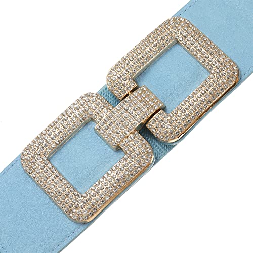 Women's Elastic Vintage Belt Stretchy Retro Wide Waist Cinch Belt for Women3