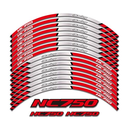 Autocollant roue NC750 finition premium vinyle haute résistance pour jante