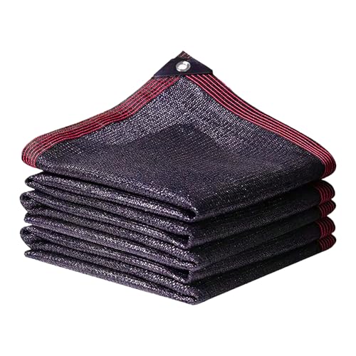 Telo ombreggiante 70% nero per giardini, rete ombreggiante da giardino, rete resistente con fori rinforzati per serre, piante, pergole, tettoie (2 x 3 m)