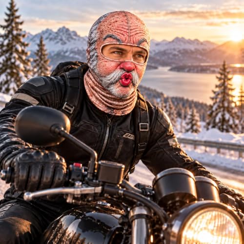 Christmas Masks for Adults 3D Funny Realistic Balaclava Ski Mask for Men - image 5