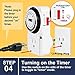 iPower 24 Hour Plug-in Mechanical Electric Outlet Timers Switch Programmable Indoor, Accurate Heavy Duty 3-Prong for Lamps Fans Christmas String Lights, AC 1725W 1/2 HP, UL Listed