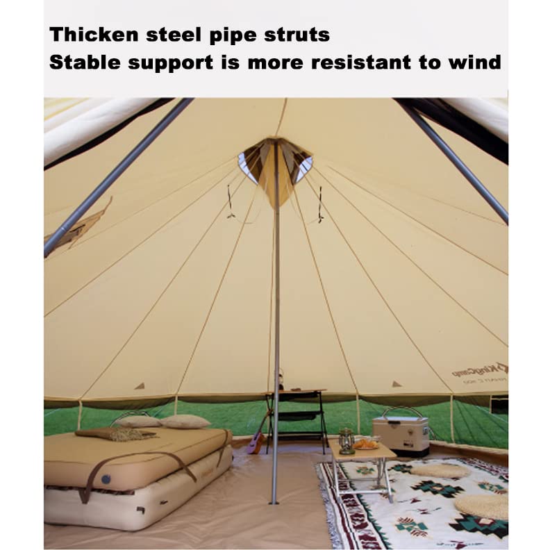 Carpa tipi de lona impermeable para 4-6 personas miniatura 4