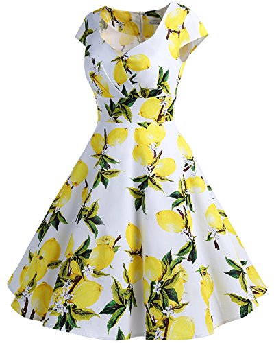 Image of Bbonlinedress Women Short 1950s Retro Vintage Cocktail Party Swing Dresses