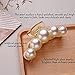 Hair Clips for Women,Large Pearl Hair Claw Clip Strong Hold No Slip,Banana Jaw Clip Barrettes,Elegant Hair Barrette Accessories Birthday Thanksgiving Christmas Gift for Girl Styling Thick Thin(4 PCS)