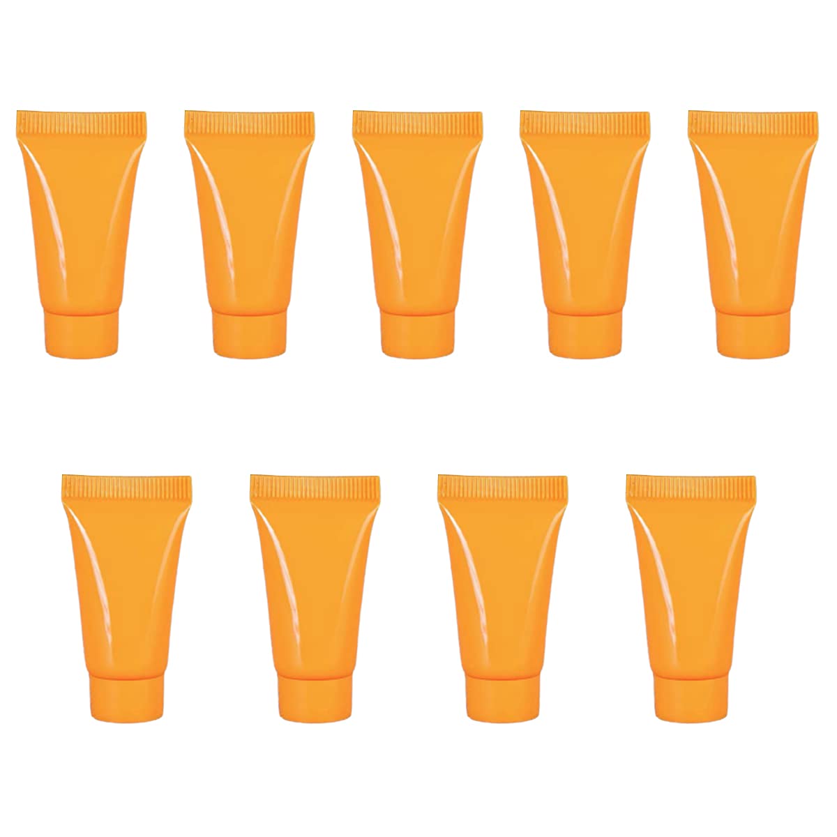 Ewanda store 5ml Sample Packing Bottles Jars,50 Pcs Empty Refillable Plastic Tubes Cosmetic Mini Makeup Containers for Body Lotion Shampoo Shower Gel