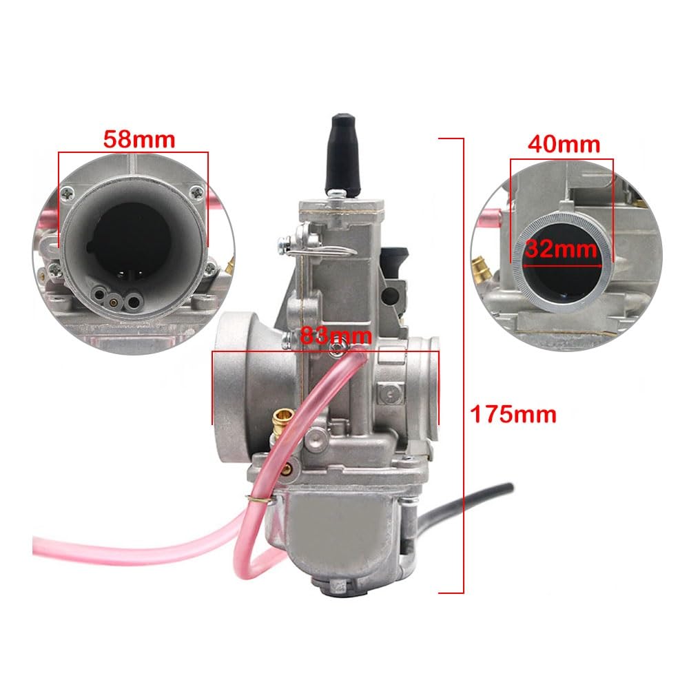 Gaźnik, do DT200S, do TMX30 TM32-1 32mm TM, do gaźnika z płaskim suwakiem TM32