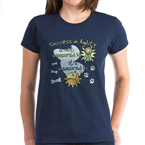 CafePress Success in Agility Women's Dark T Shirt Womens Cotton T-Shirt Navy