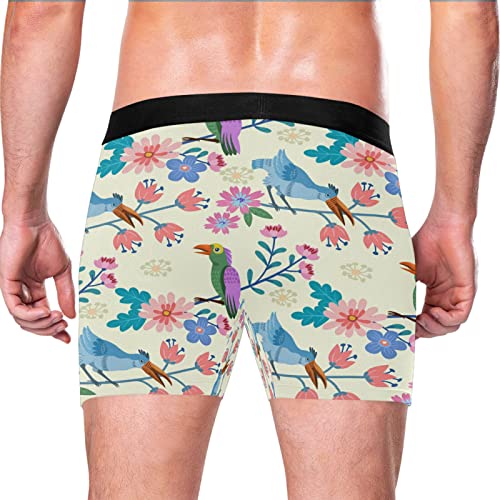 Bóxer para hombre Vnurnrn tucán ropa interior cómoda para viajar y uso diario casual 3