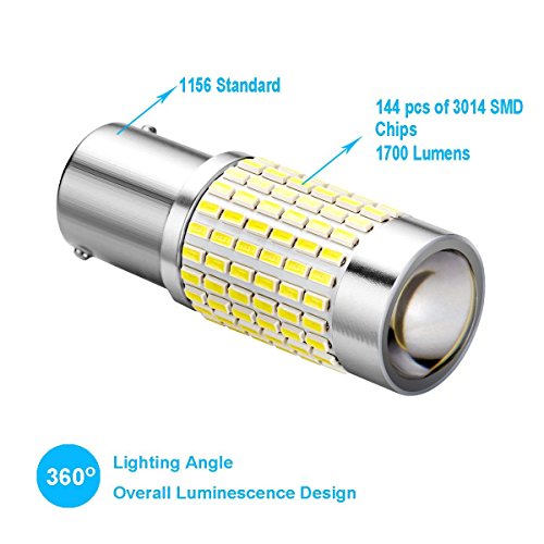 2x 1156 BA15S P21W Lampadine LED SUPAREE 144SMD