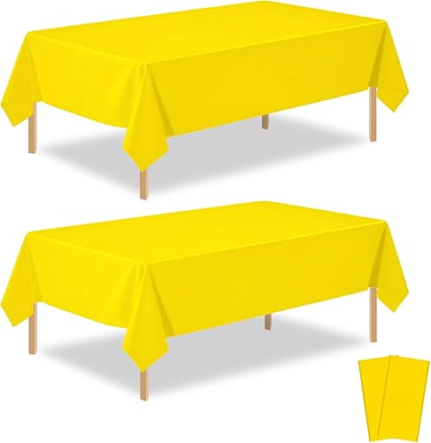 Miniatura 21 de Paquete de 2 manteles rectangulares desechables de plástico color verde salvia, de 54 x 108 pulgadas, manteles de plástico verde salvia para E02