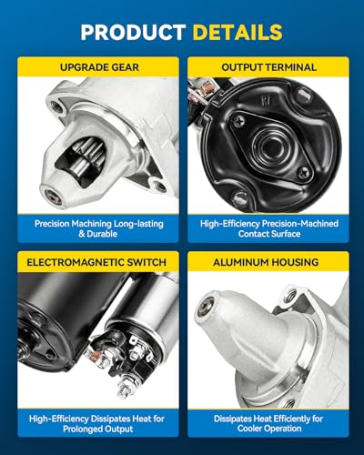 Image of PHILTOP Starter Replacement for Mercedes-Benz,1998-2000 C280,1998,2000-2006 CL500,1998-2000 CLK320,1999-2003 CLK430,2003-2006 CLK500,2001-2006 CLK55 AMG,2006 CLS500,1.7 KW OE# 17757N,1121510001