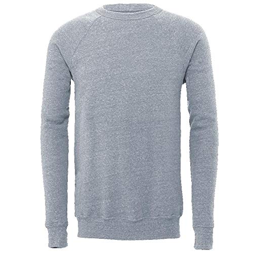 BELLA+CANVAS Unisex Sponge Fleece Raglan Sweatshirt. BC3901 2XL Grey Triblend
