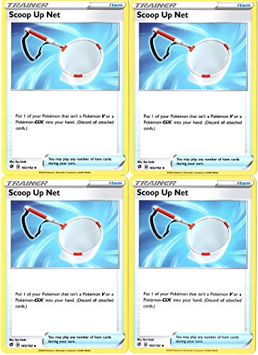Pokemon Trainer Card Set - Scoop Up Net 165 192 - Rebel Clash - x4 Item Card Lot