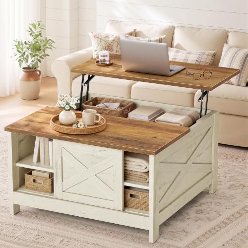 VASAGLE Farmhouse Coffee Table
