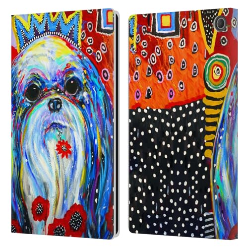 Étui en cuir Amazon Fire Max 11 Mad Dog Art finition premium