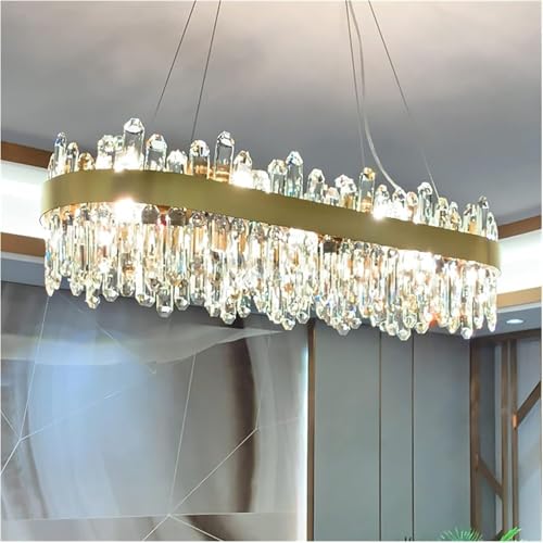 Luminaire cristal de luxe et plafonnier moderne salle à manger