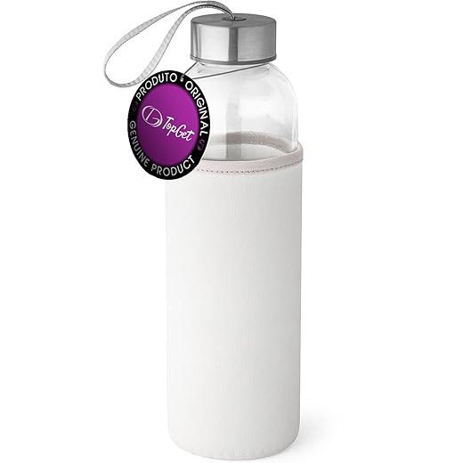 Garrafa de Vidro 520 ml Soft TopGet (Branco)