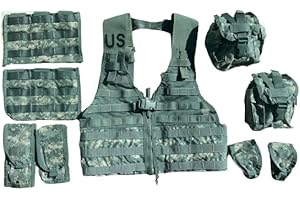 9 PIECES ACU UCP US Army USGI Fighting Load Carrier Vest