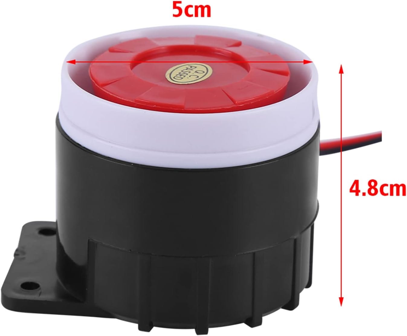 Alarm System Wired Alarm Wired Mini Alarm Horn Adhesive Suspension Home Safety Speaker 110 Decibels Dc 12v, Used for Home Alarm System Safety Protection