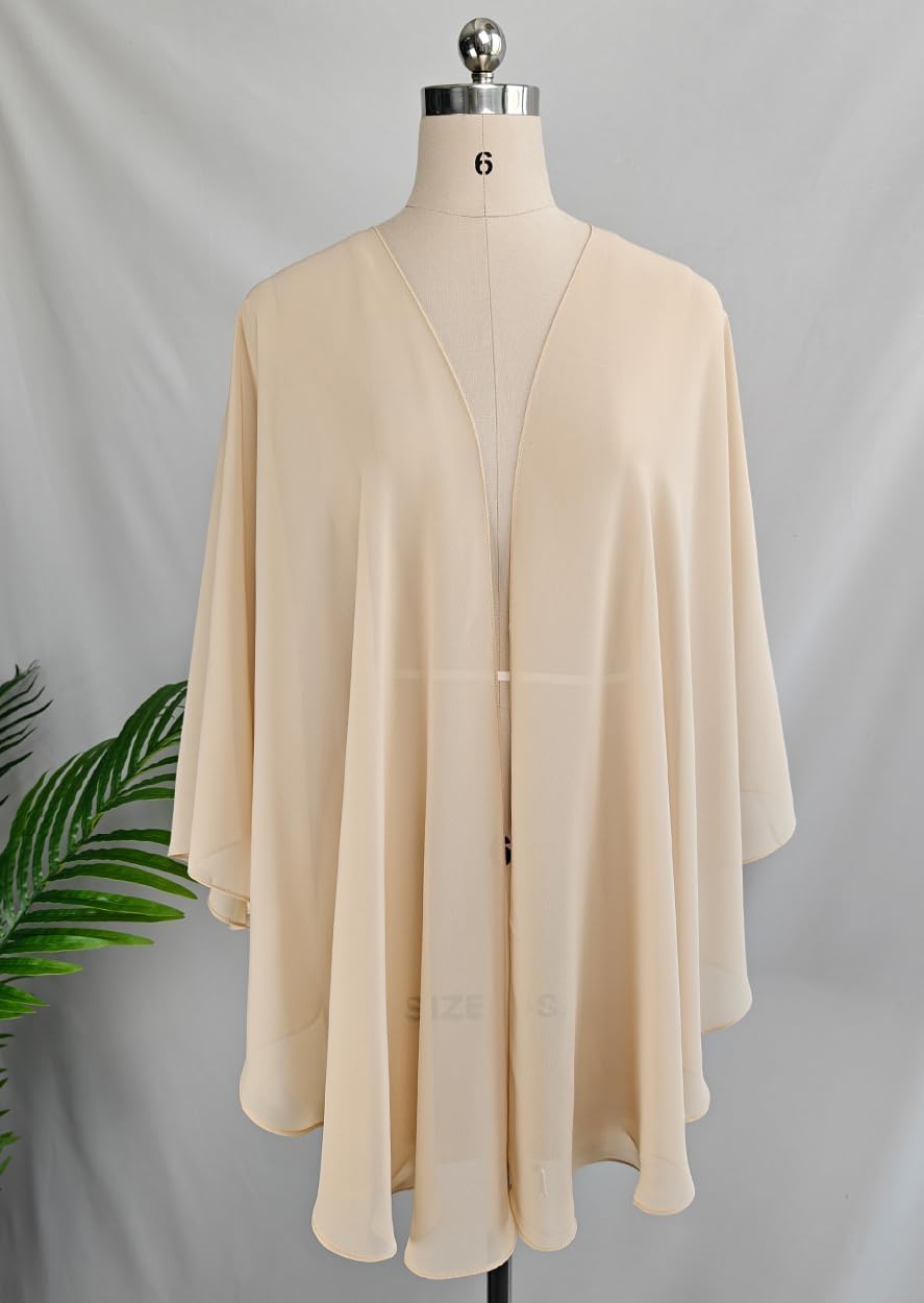 BEAUTELICATE Chiffon Shawl Bridal Wedding Wrap Long Evening Scarves Scarf - Image 5