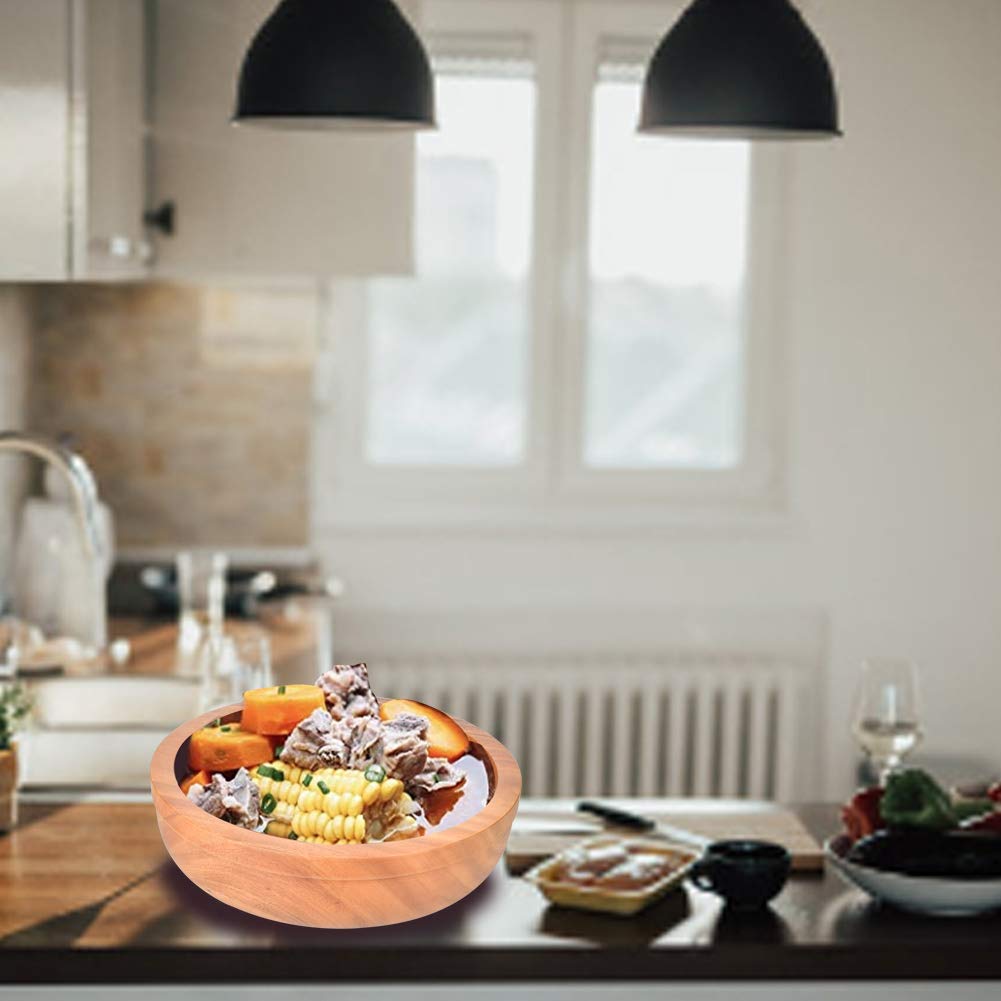 Tissting Ensaladera Madera Fruta Pan Servicio Cocina 30cm 39cm (39*11,5 cm)