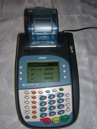 Hypercom T4100 Ethernet 19key dualcom/dial