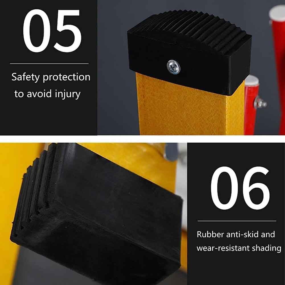 Transenne Estensibili Per Esterno | Acciaio 25 Mm | Con Ruote | 1.2x5 M | Per Sicurezza E Lavori - Foto 11