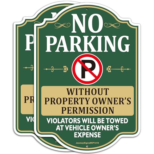 No Parking lot de 2 plaques pour stopper le stationnement abusif devant garage