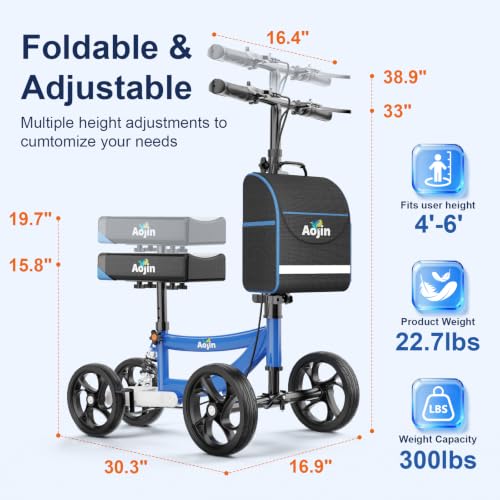 Aojin Foldable Knee Scooter