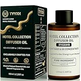 Hotel Collection Diffuser Oil, Shangri-La Inspired Essential Oils for Waterless, Cold Air, Ultrasonic & Reed Diffusers, HVAC, Long-Lasting 5-Star Hotel Fragrance for Home, Office, Spa - 3.38fl oz