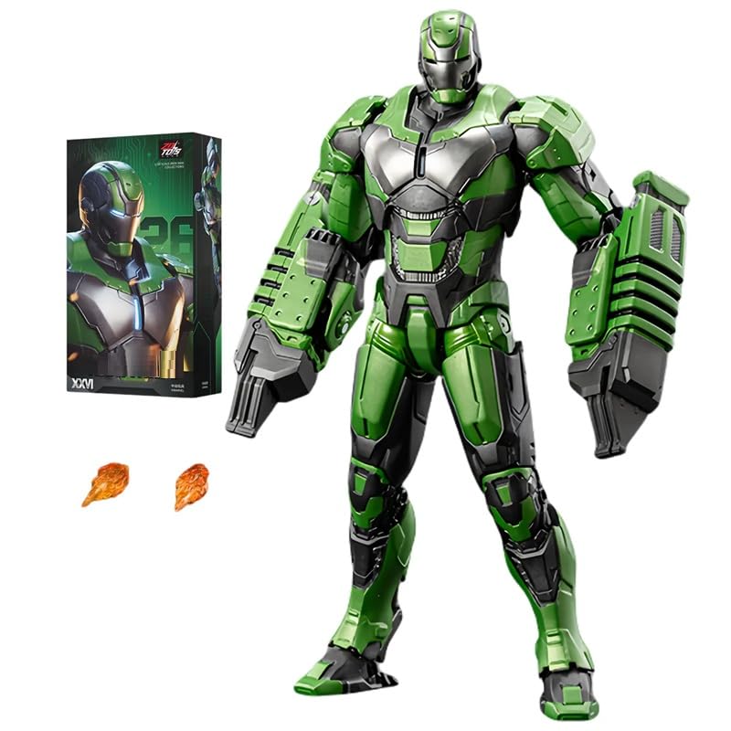 Image of ZD Box Toys Collectible Action Figure Full Box Set: Anniversary Series Non-Luminous Version 1:10 Scale 17cm Super Hero (MK - Iron Mark 26)