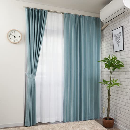 Amazon｜遮光 裏地付 形状記憶 カーテン 1枚入り【curtain-fabfun