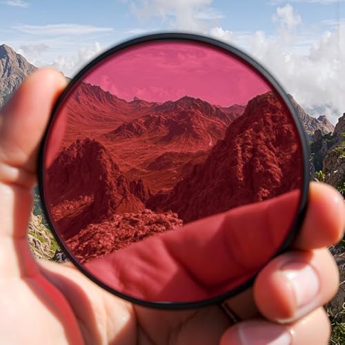Image of VViViD One-Way Colorful Vinyl Window Tinting Sheets (6ft x 5ft, Red Mirror Chrome)