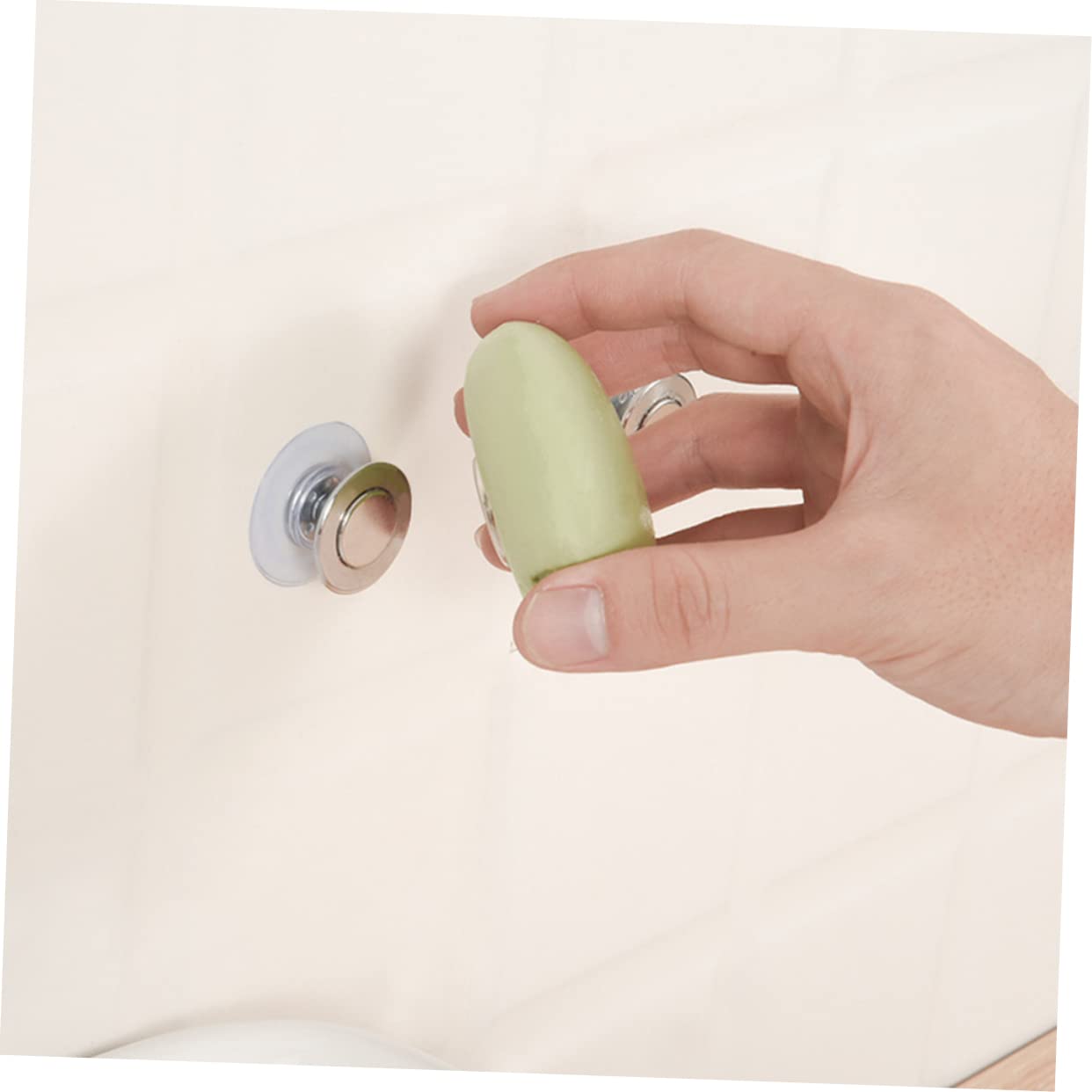 4sets Portasapone Inossidabile Per Facile Installare e Rimuovere Design Antigoccia Per