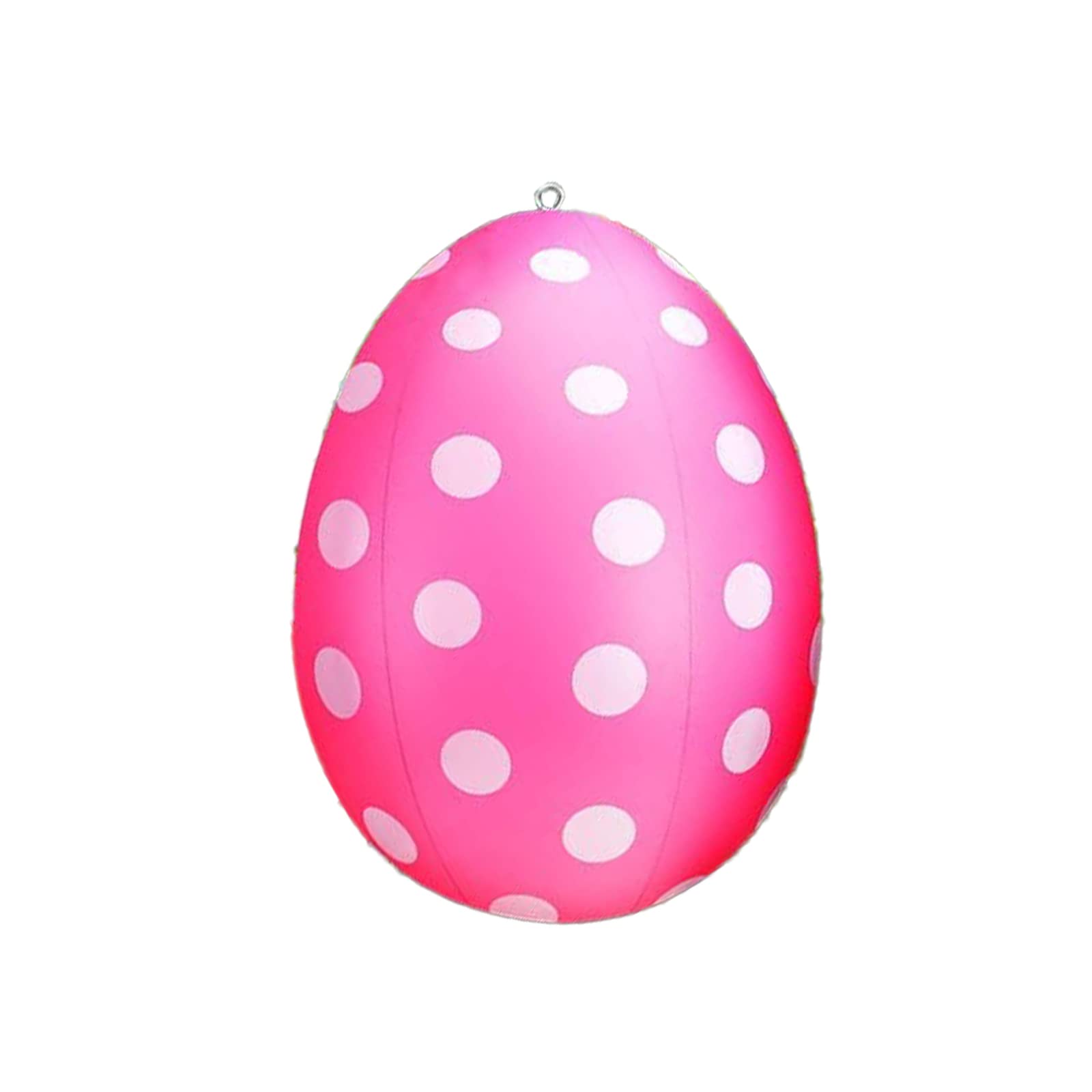 Mofic Hot Pink Easter Eggs Decorations,16Inch Easter Inflatables Outdoor Decor Kids Toys Colorful Eggs Inflatable Easter Eggs Ornaments For Yard, Lawn, Garden, Party (Hot Pink)
