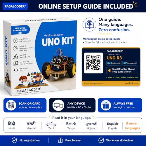 Image of The Ultimate Starter UNO Kit | Based on UNO R3 Development Board | 25+ Most Vital Components 50+ Projects | Comes With Free Video Tutorial