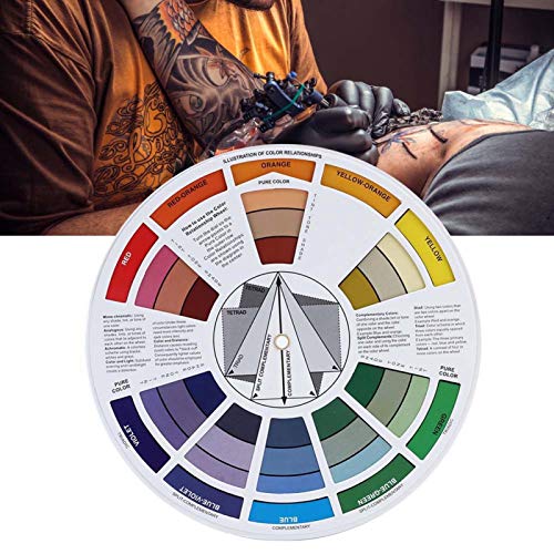 Multi-Color Color Wheel, Mix Color Guide, Tattooing Business For Art Classroom #TOP3