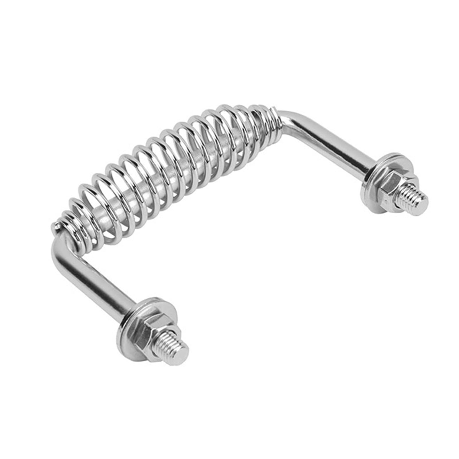 304 Stainless Steel Handle Stainless Steel Spring Handle for Bbq Grills 5-3/8 Bolt-on Replacement Grip Heat-resistant Rust-proof Heavy-duty Accessory with Hardware for Smokers Grills 1pc