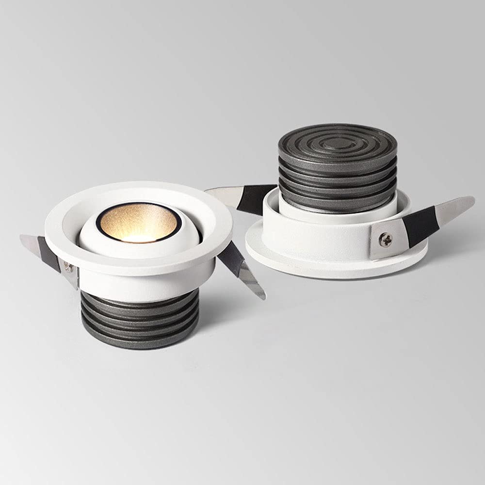 BHGFYXBS Led Recessed Ceiling Spotlights Indoor Accent Spot Lamp, M Mini Downlight Flush Mount Lighting Fixture, Corridor Direction Spotlight Living Room Ceiling Down Lights,3000k