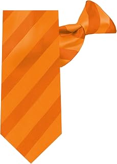 Boys' 14 inch Stripe Tonal Clip-On Neck Tie